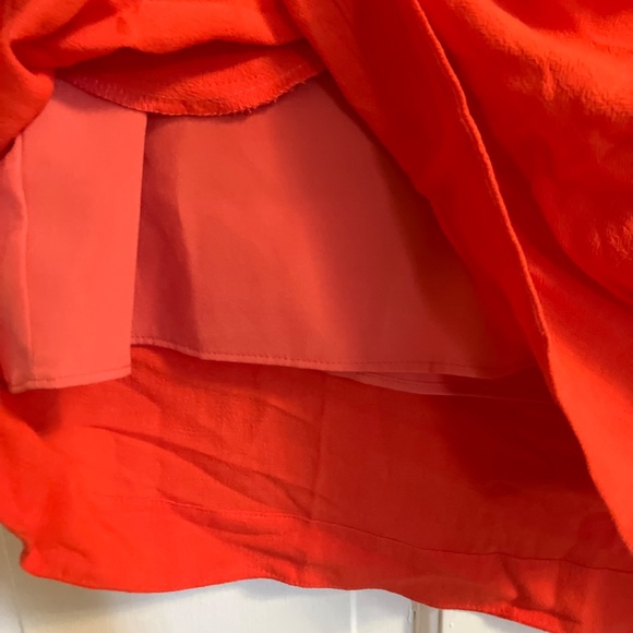 Orange Linen Mini Dress - Picture 7 of 7